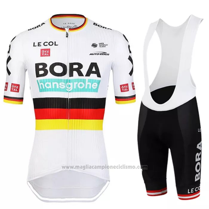 2022 Abbigliamento Ciclismo Bora-Hansgrone Nero Rosso Giallo Manica Corta e Salopette